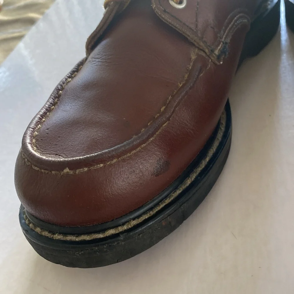 LEATHER NECKS Men’s Vintage Brown Leather Boots Size 12 D. Made in Korea